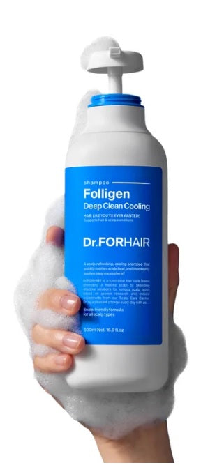 Dr.FORHAIR Folligen Deep Clean Cooling Shampoo, 16.9 fl oz, 2-pack