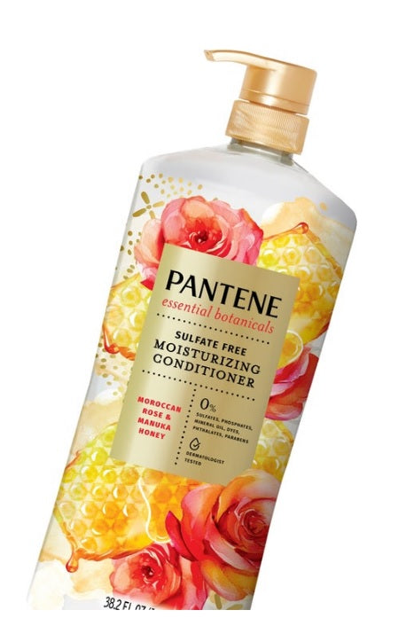 Pantene Essential Botanicals Moroccan Rose & Manuka Honey Conditioner, 38.2 fl oz