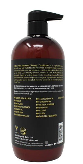 Pura d'or Advanced Therapy Anti-Hair Thinning Shampoo & Conditioner Set