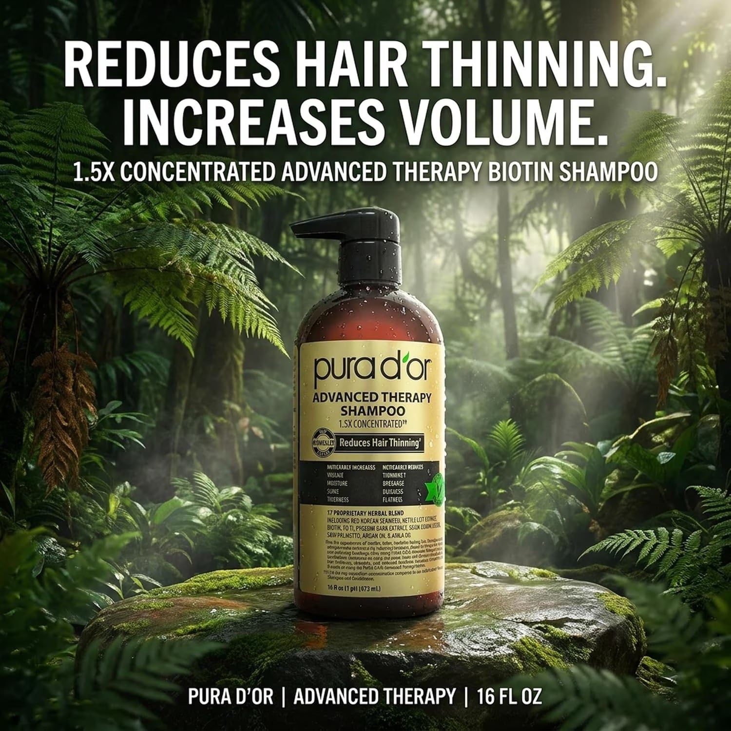 Pura d'or Clinically Formulated Biotin Shampoo