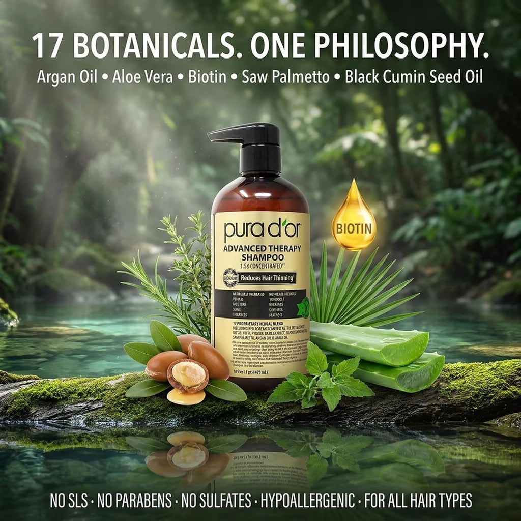 Pura d'or Clinically Formulated Biotin Shampoo