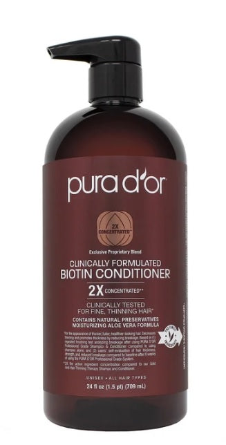 Pura d'or Clinically Formulated Biotin Shampoo & Conditioner Set