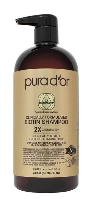 Pura d'or Clinically Formulated Biotin Shampoo & Conditioner Set